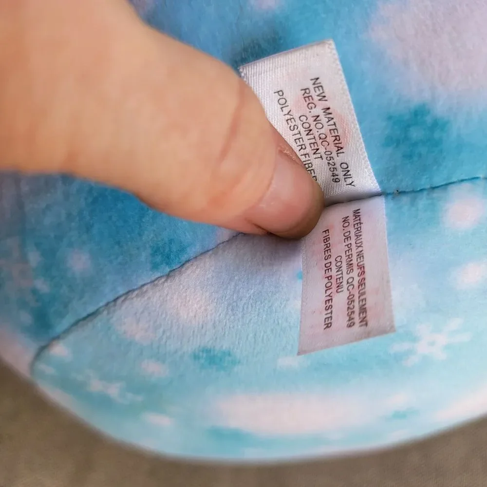 Ty Squishy Beanies FLECK, Large 15 Inch, Snowman with‎ snowflakes